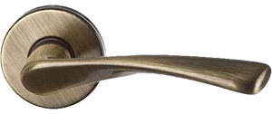 kľučky na dvere Wing R - česaný bronz