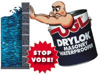 DRYLOK® Masonry Waterproofer jediné riešenie problémov s vlhkosťou